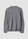 Grey crew-neck jumper in knit jersey, regular fit_2
