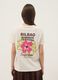 Beige pure cotton relaxed-fit T-shirt with floral print_3