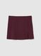 Purple viscose blend skirt with regular fit_4