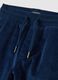 Children's Trousers in Blue Cotton and Corduroy_2
