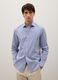 Regular fit blue pure cotton shirt_1