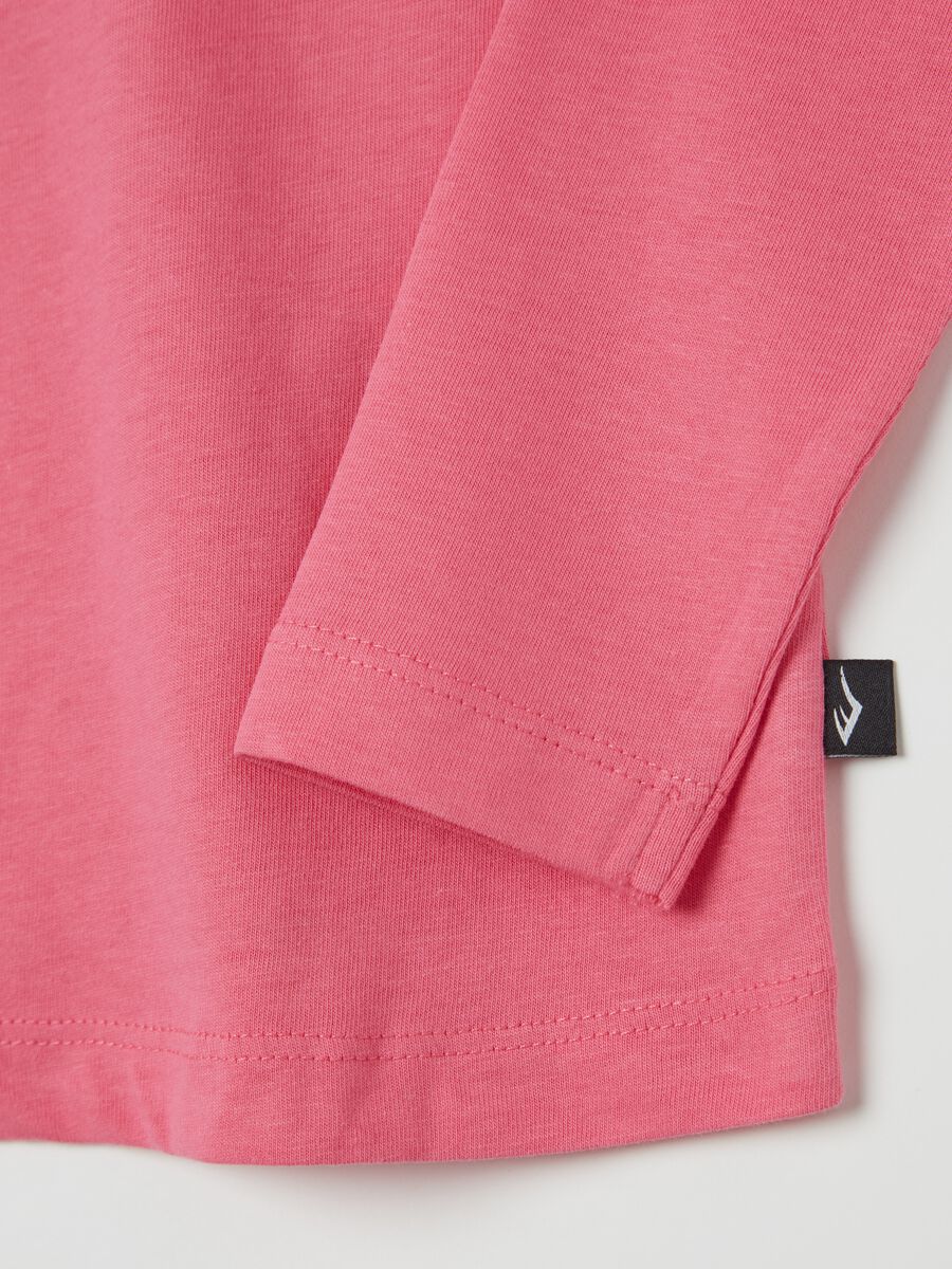 Long-sleeved T-shirt with logo foil print_3