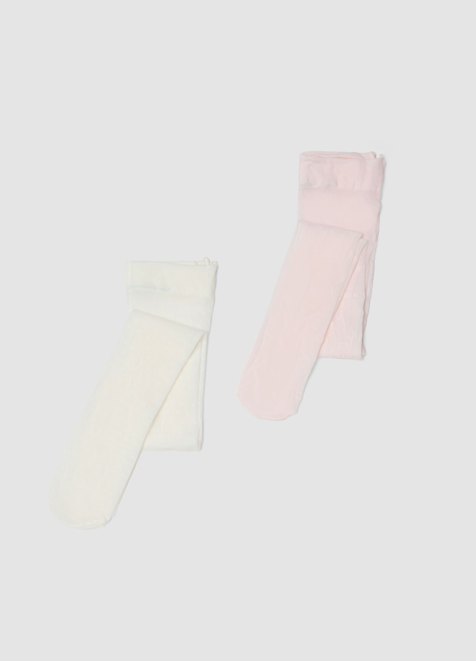 Bipack collant elasticizzati multicolor da neonata