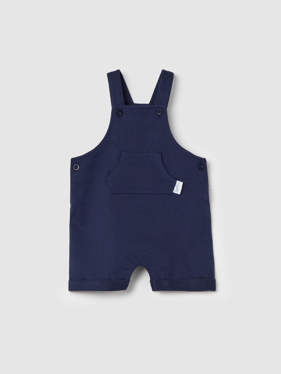 Organic cotton dungarees with pocket_0