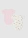 Pack of multicolour baby bodysuits in pure cotton with prints_1