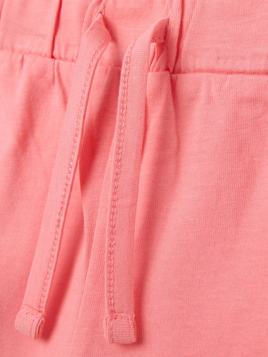 Baby girl shorts in pure cotton pink and blue regular fit_3
