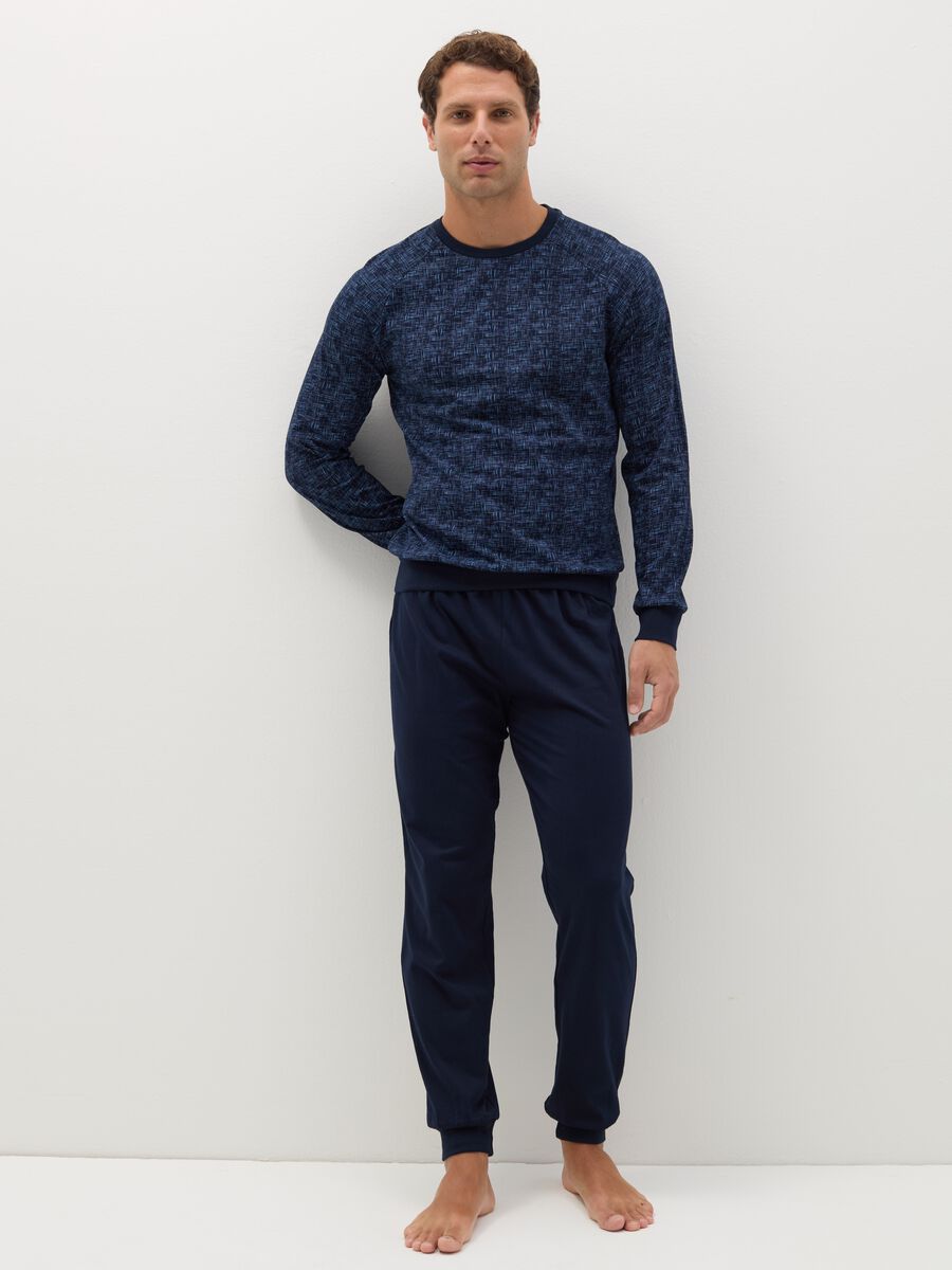 Cotton pyjamas with print_0