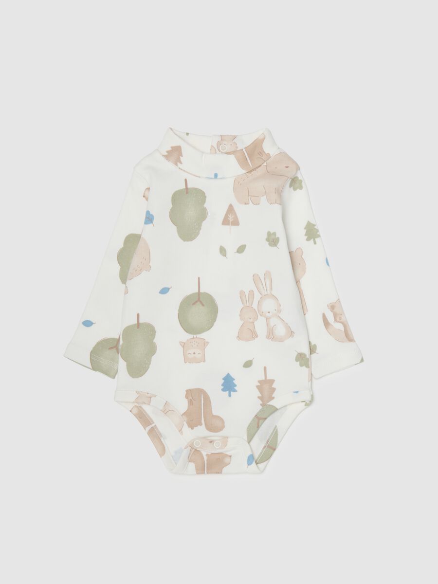 Body da neonato in puro cotone multicolor_0