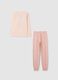 Girls' pink pure cotton pyjamas regular fit_1