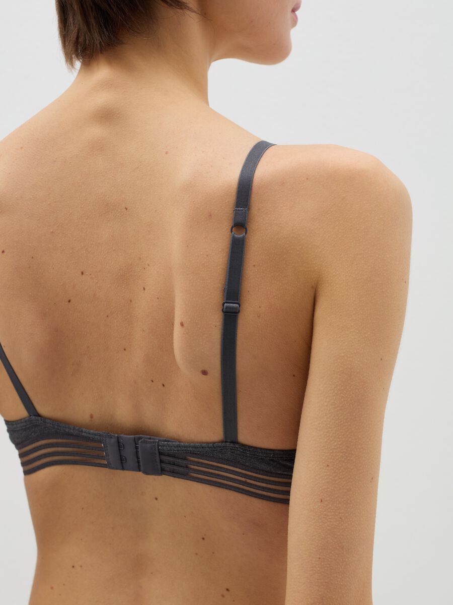 The Triangle stretch cotton soft triangle bra_2