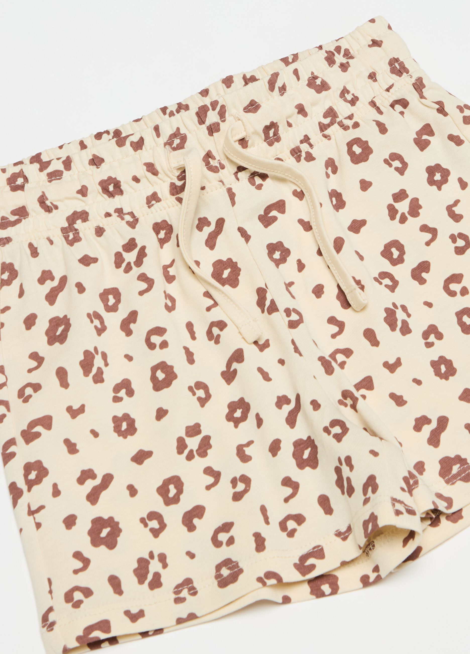 Shorts con stampa maculata