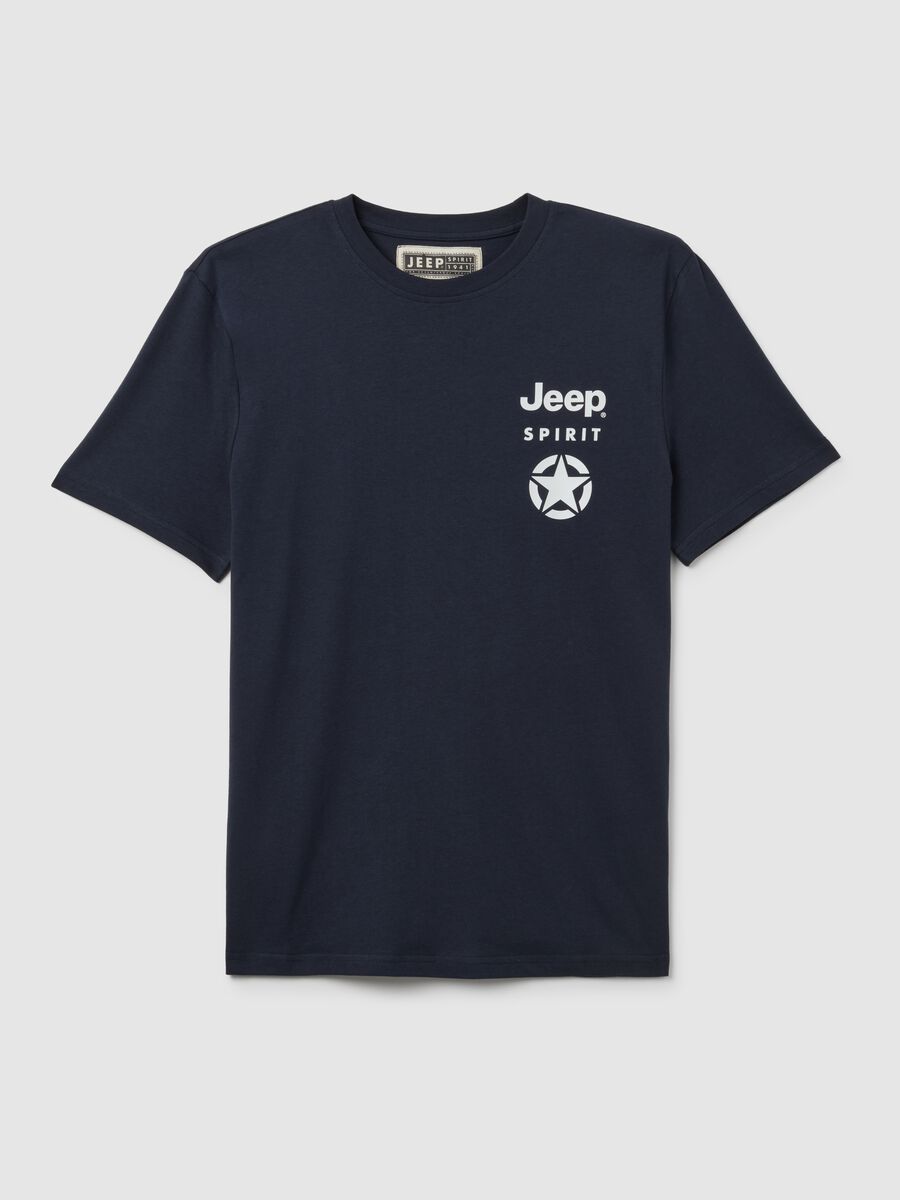 T-shirt in puro cotone blu scuro regular fit_4