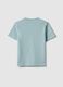 Children's blue crew neck t-shirt in pure cotton regular fit_1