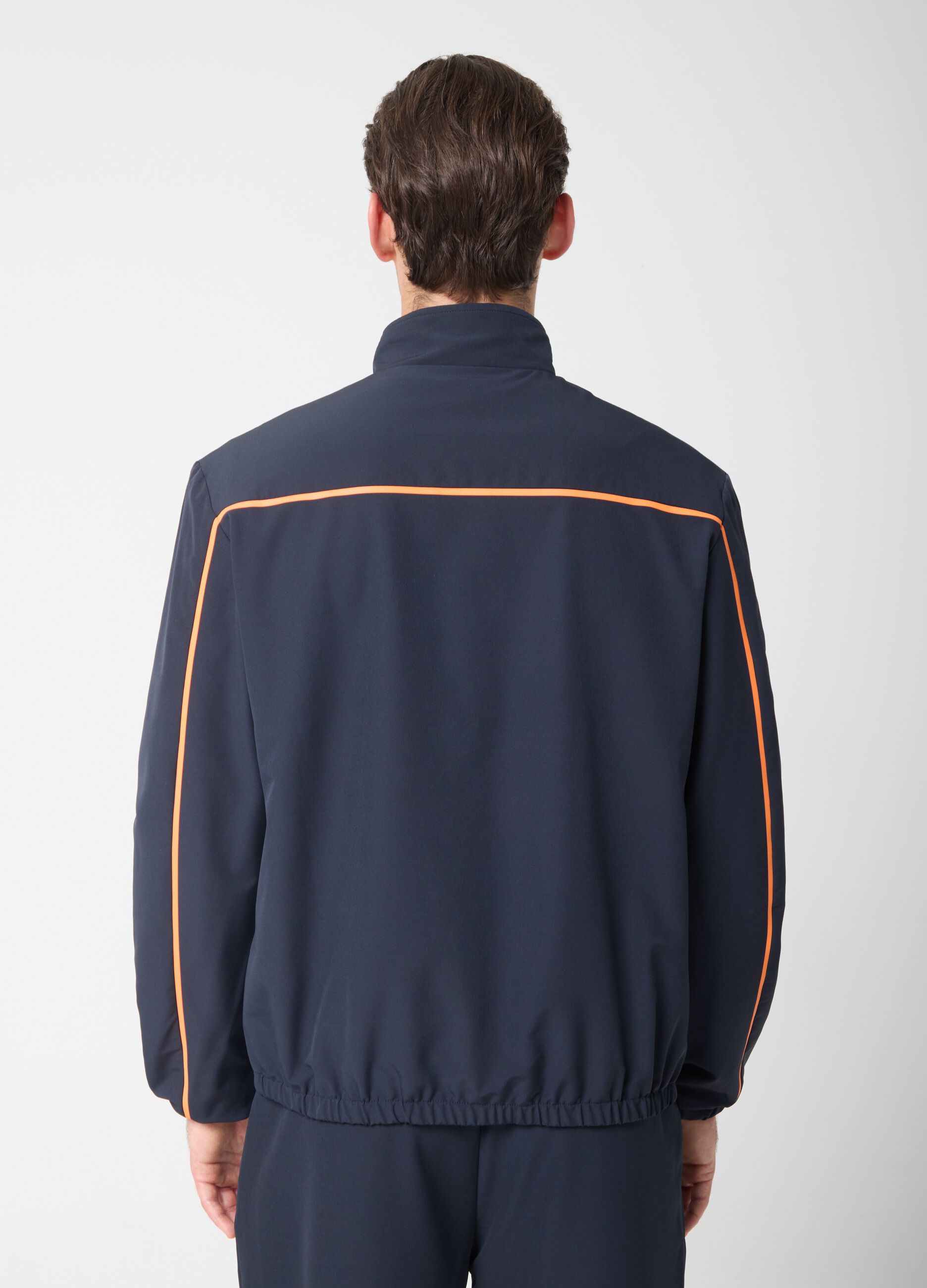 Technical fabric full-zip with contrasting profiles ALTAVIA COURT