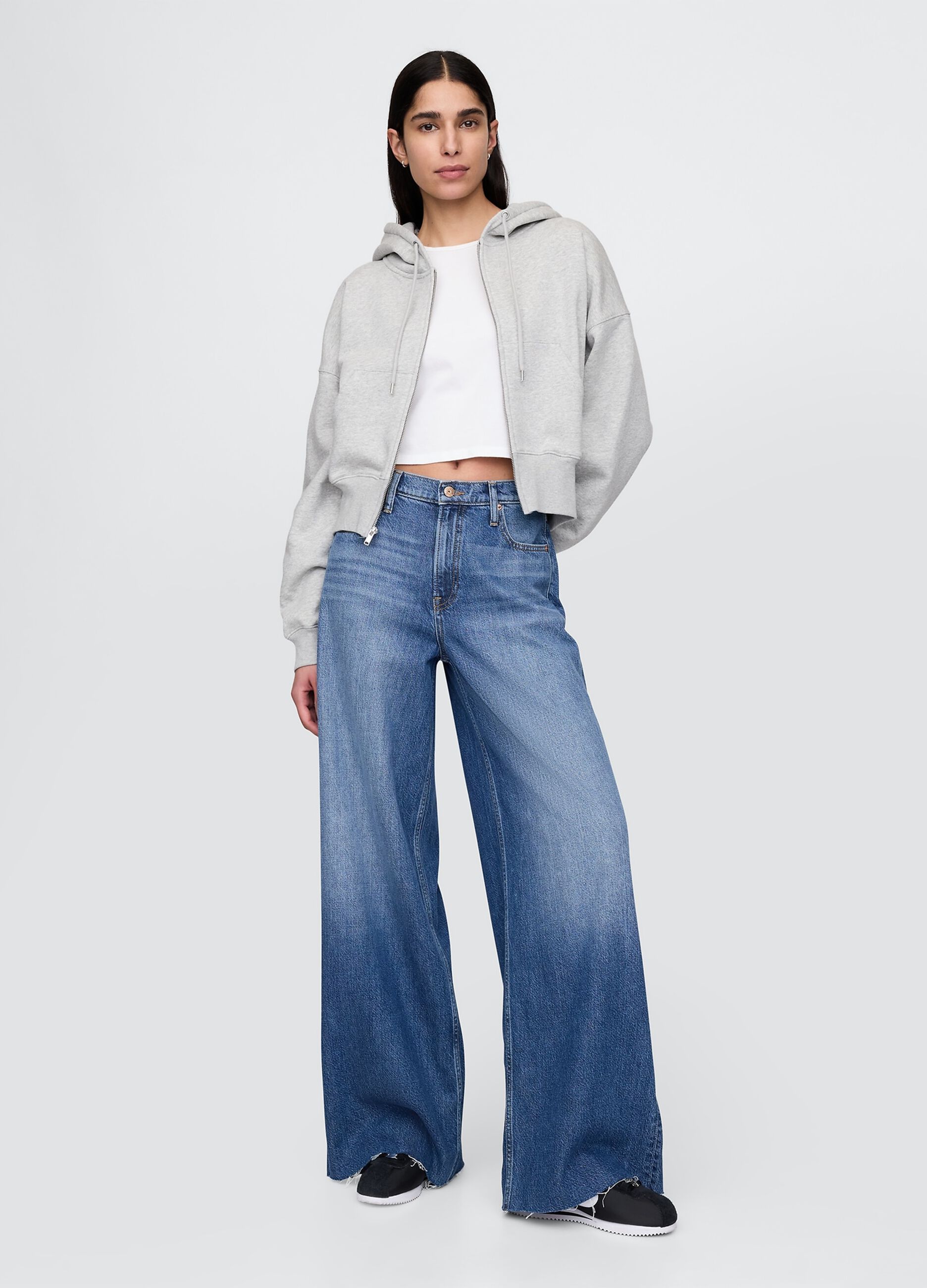 Gap Wide Leg Denim Trousers