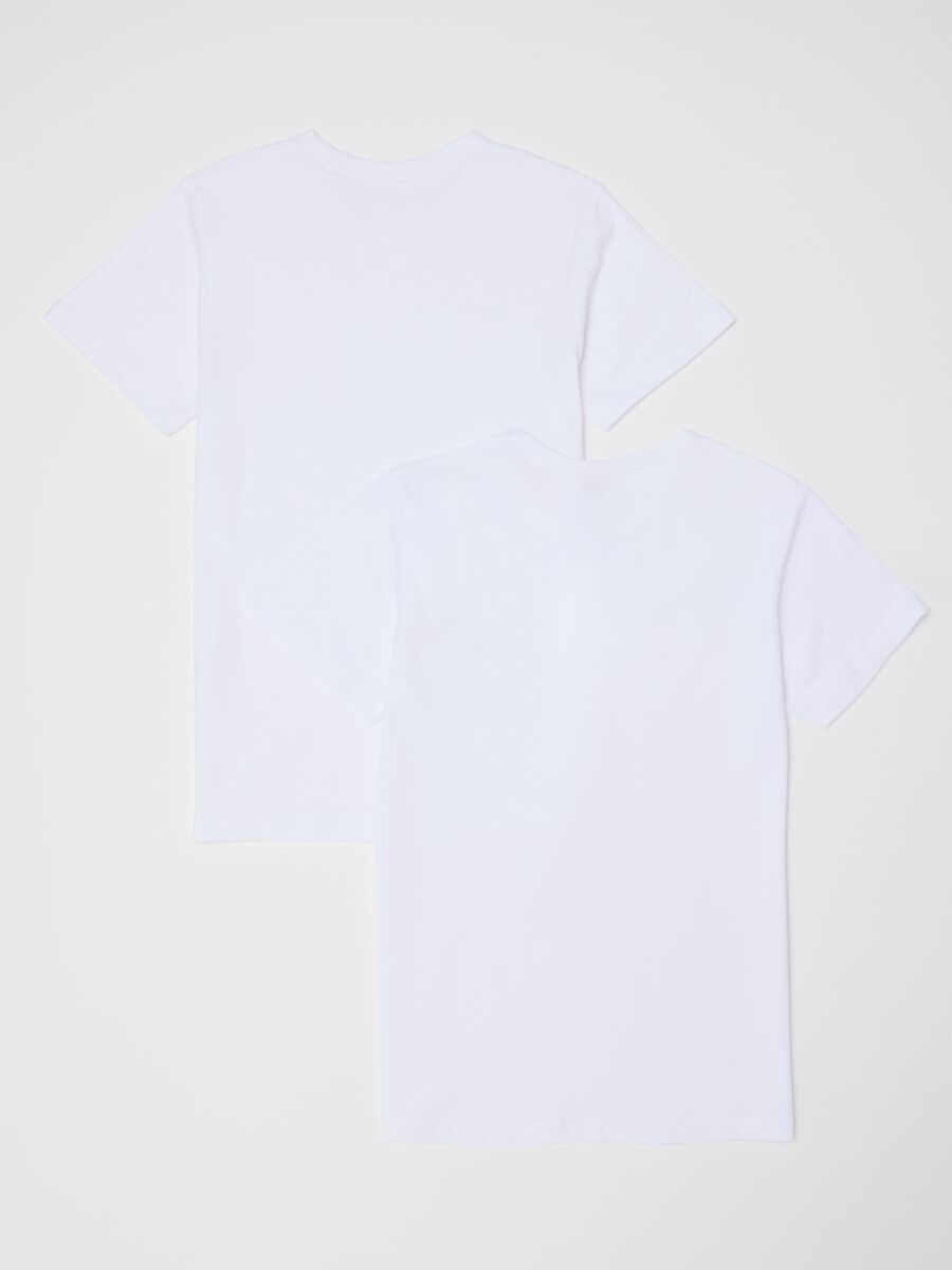 Bipack t-shirt intime bianche in cotone bio_1