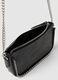 Girls' Black Shoulder Bag with Metallic Details_2
