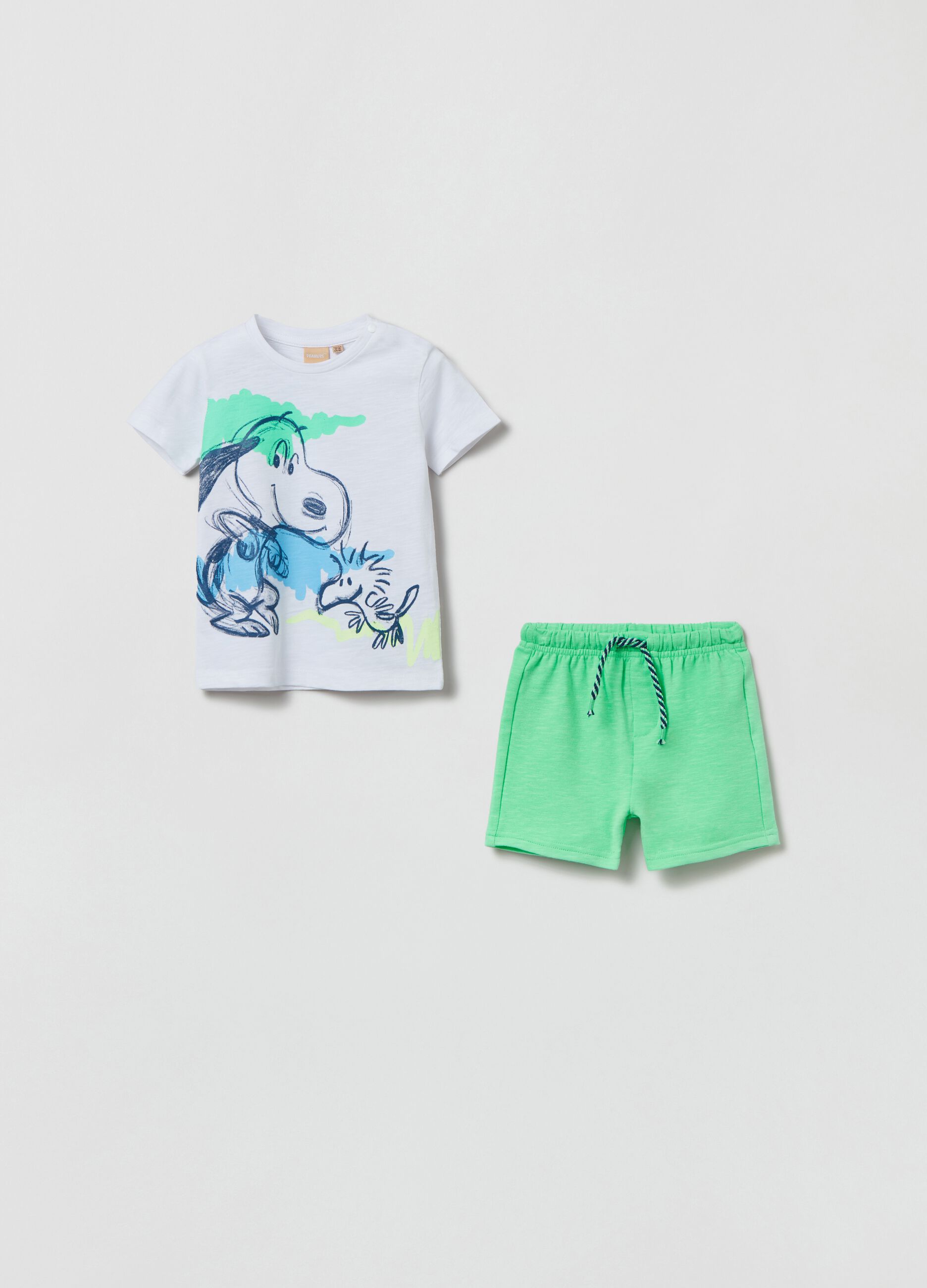 Jogging set in cotone con stampa Peanuts_0