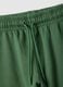 Green pure cotton regular fit shorts for boys_2