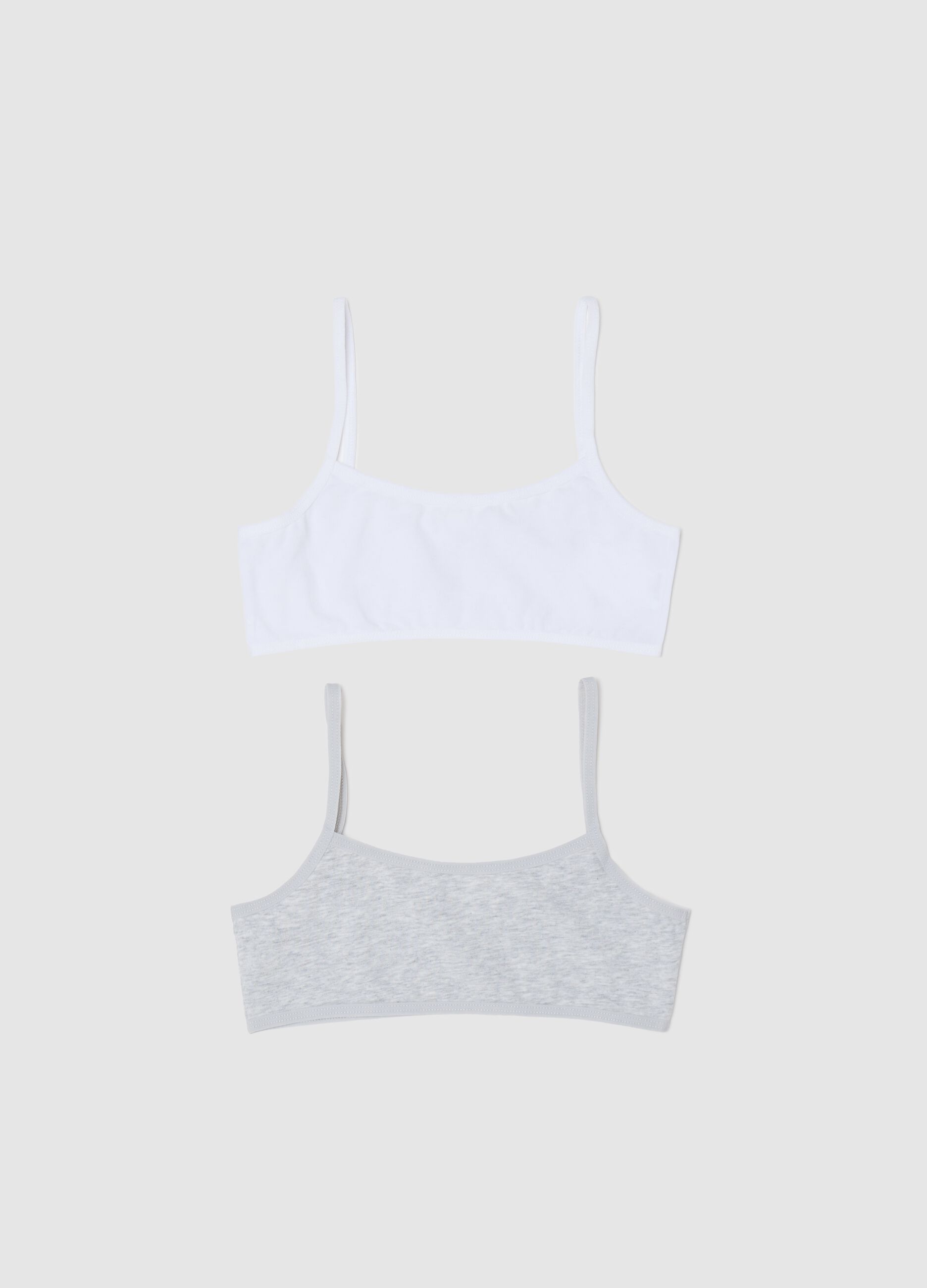 Two-pack under tops in stretch cotton