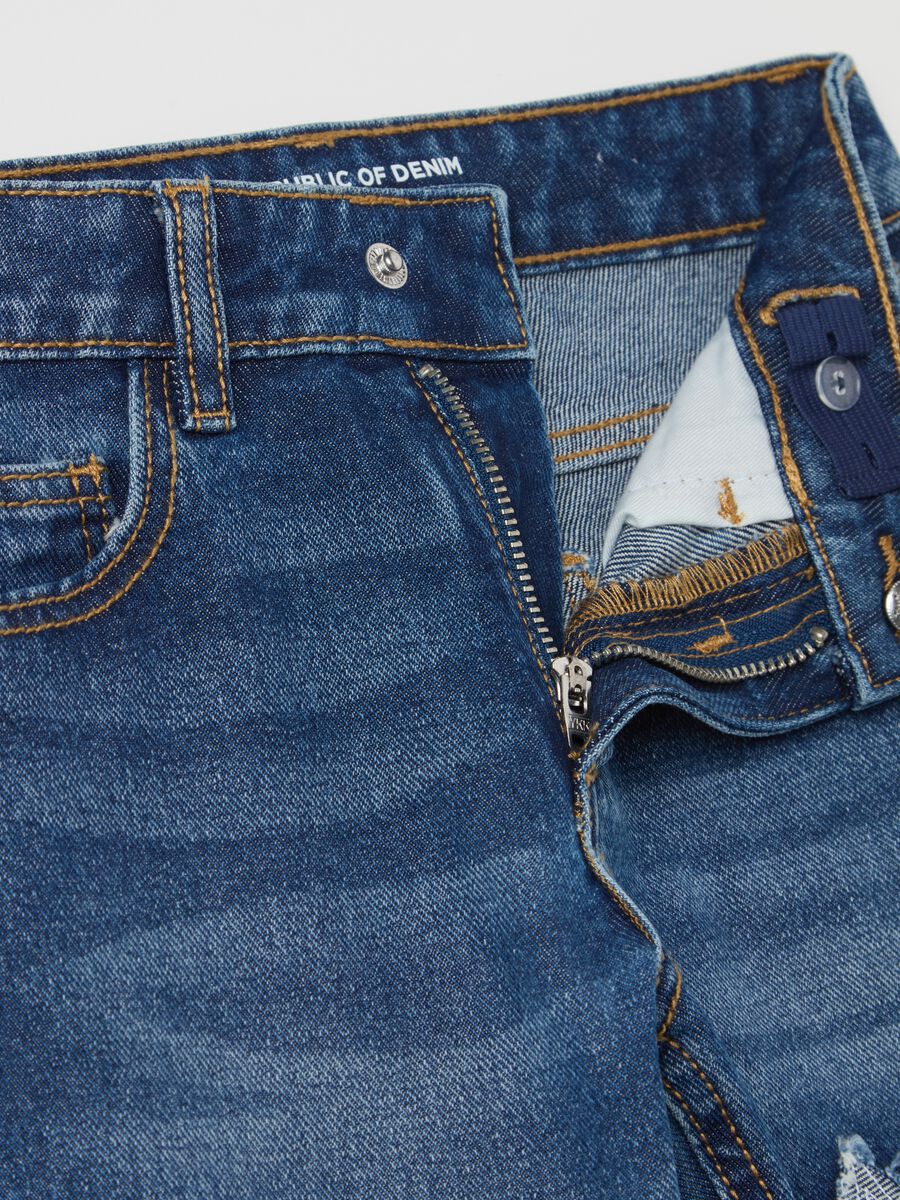 Flare-fit jeans with stars_2