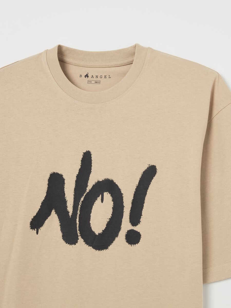 T-shirt con stampa "No!"_5