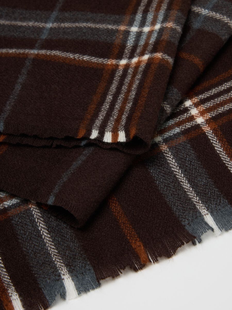 Sciarpa marrone a quadri_2