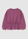 Purple children's sweatshirt in cotton blend regular fit with Everlast logo_1