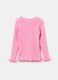 Ribbed pullover with frills_1