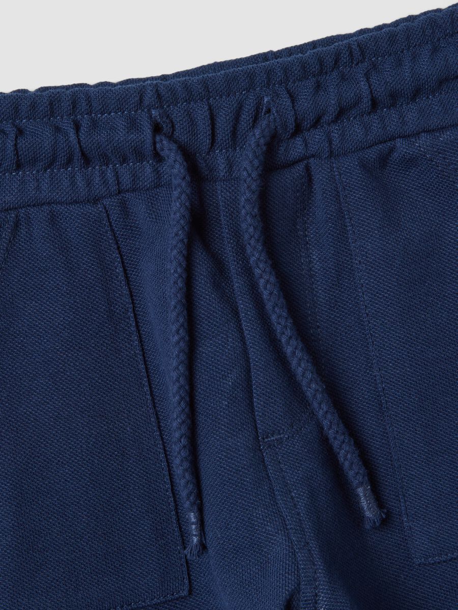 Blue organic cotton shorts_3