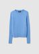 Blue Pullover with Round Neck_4