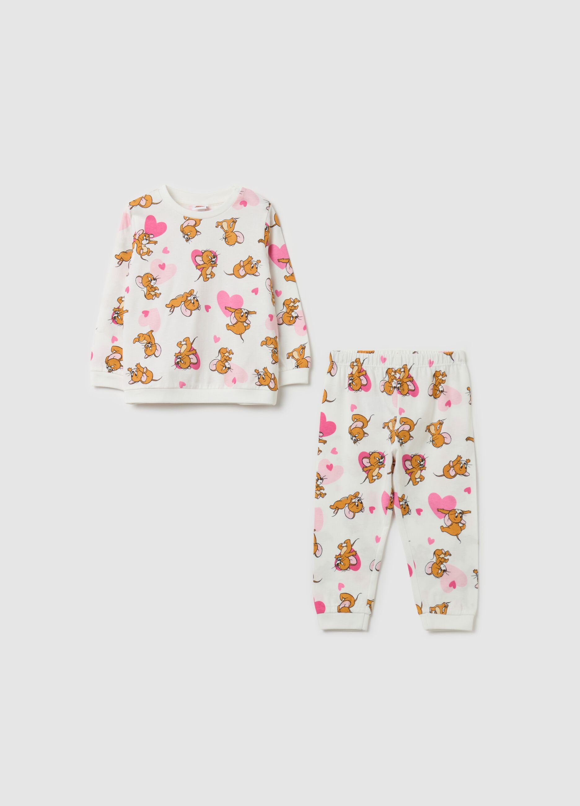 Cotton pyjamas with Jerry print
