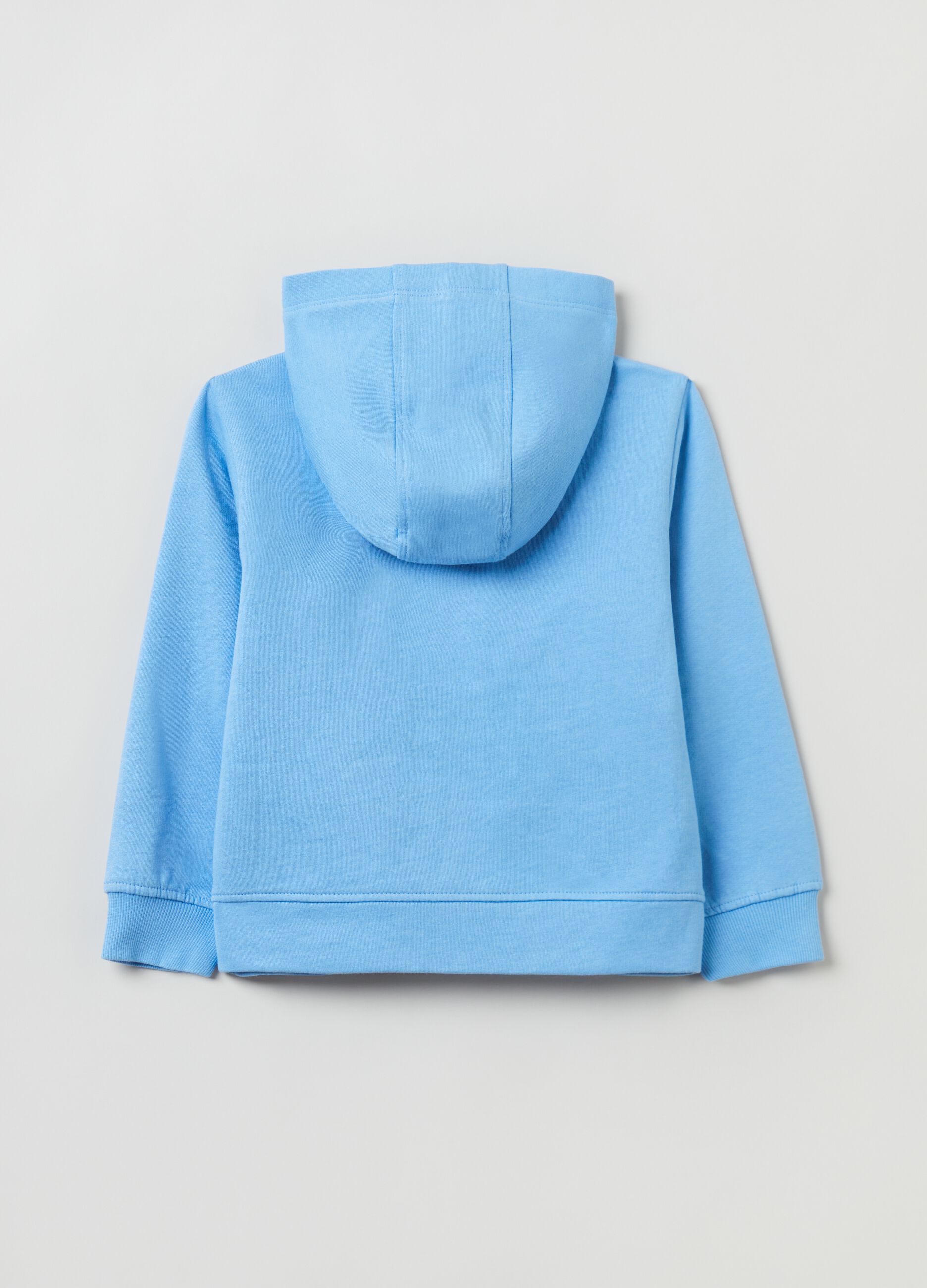 Full-zip in felpa con cappuccio_2