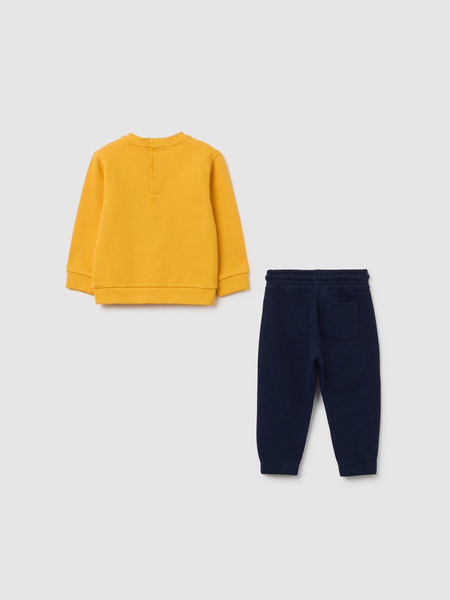 Baby set in pure yellow cotton regular fit_1