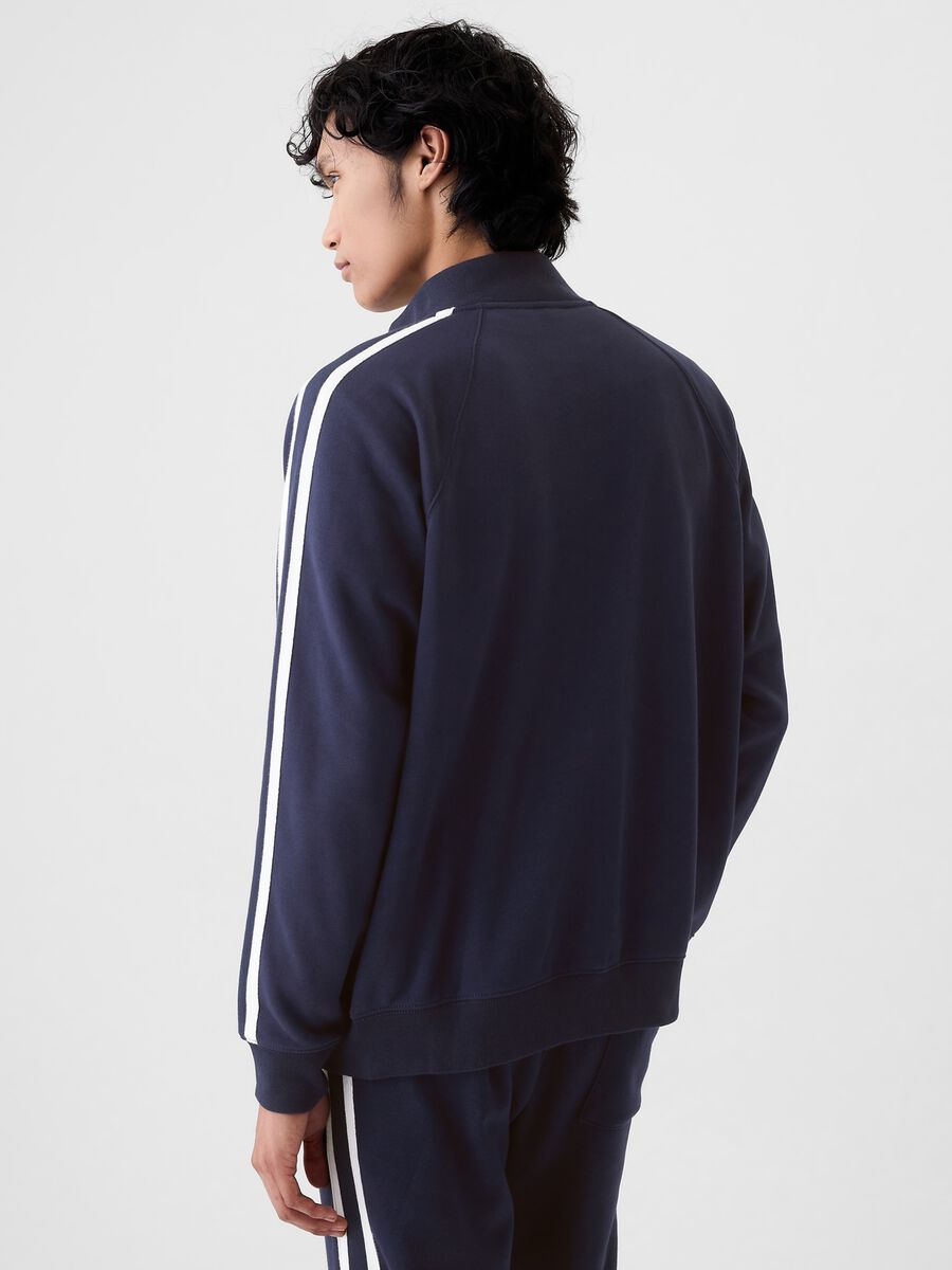 Full-zip con bande rigate ricamo logo Athletic_2