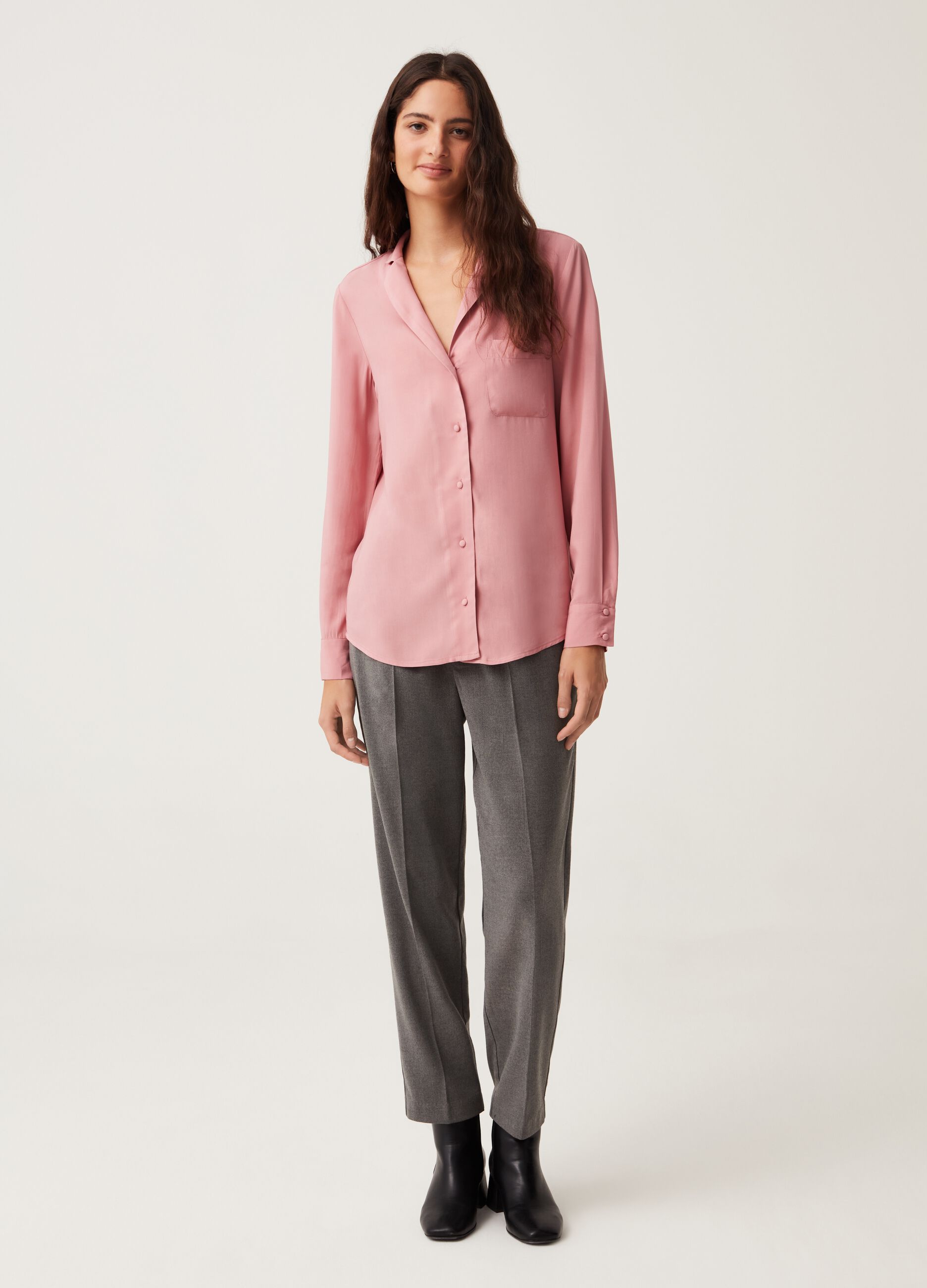 Camicia in viscosa con taschino_1
