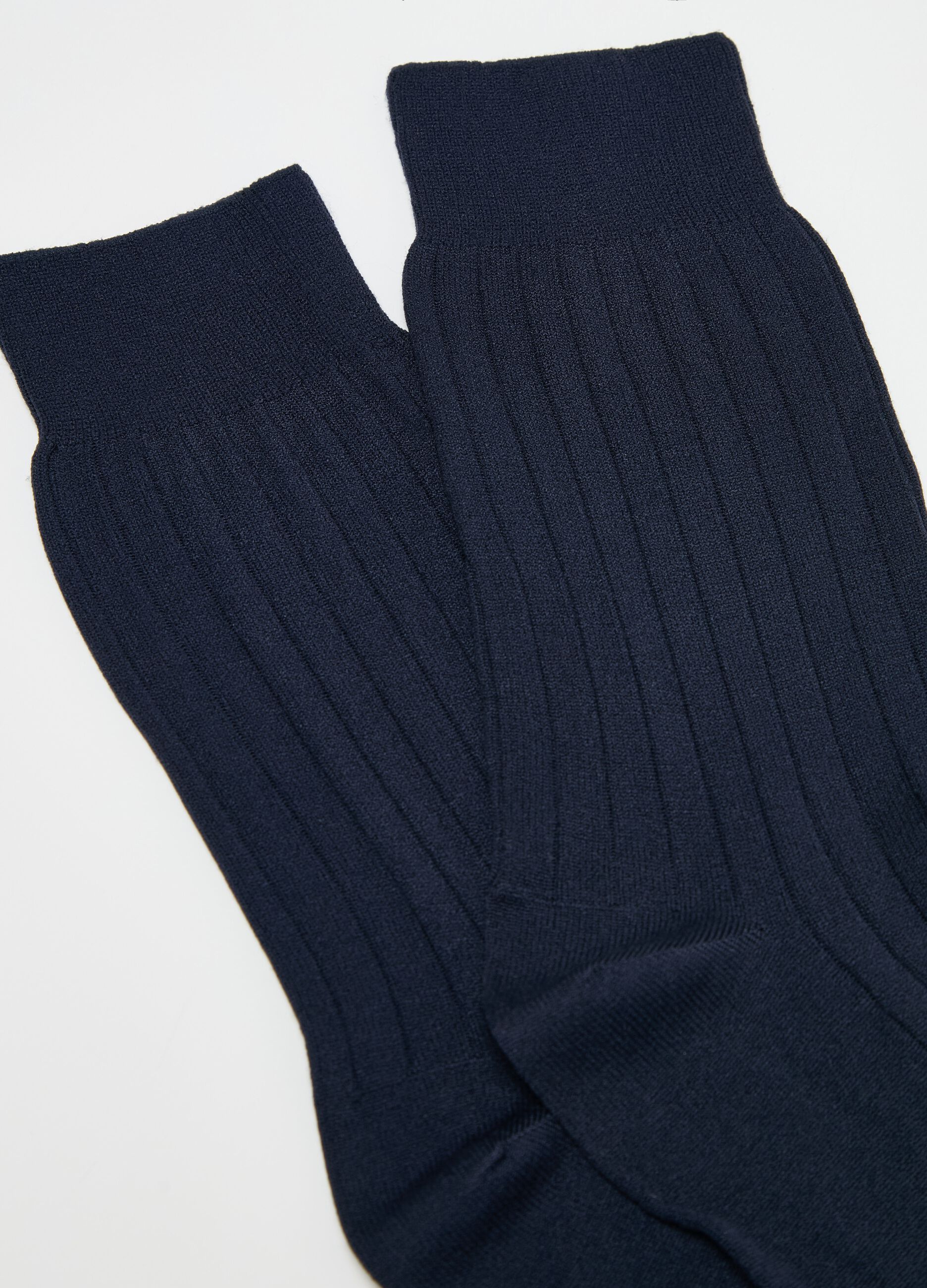 Two-pair pack short ribbed socks