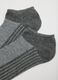 Men's Grey Cotton Blend Ankle Sock Tripack_1