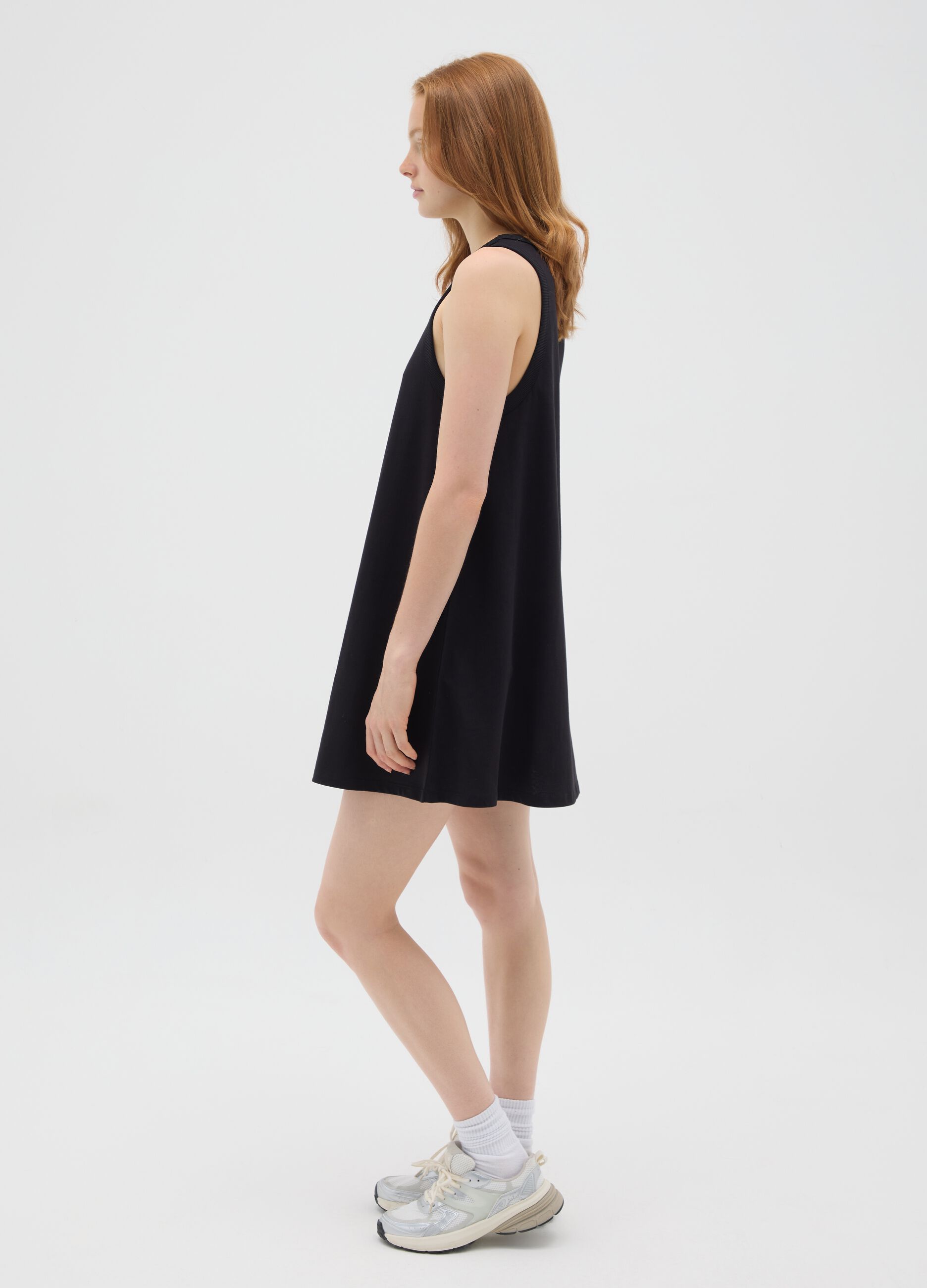 Abito da donna in puro cotone nero