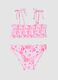 Pink floral stretch bikini_0