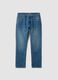 Blue denim jeans in pure cotton, regular fit_3