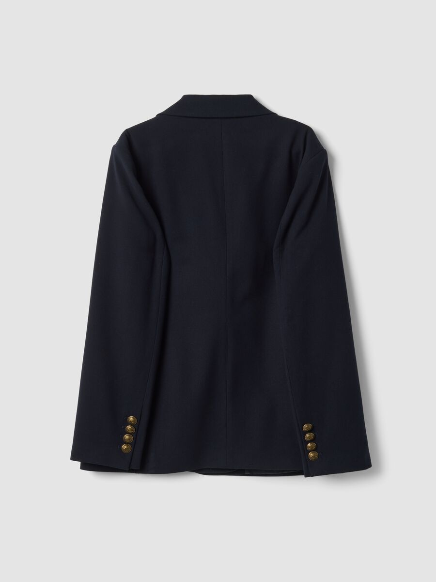 Blazer doppiopetto blu in viscosa elasticizzata regular fit_2