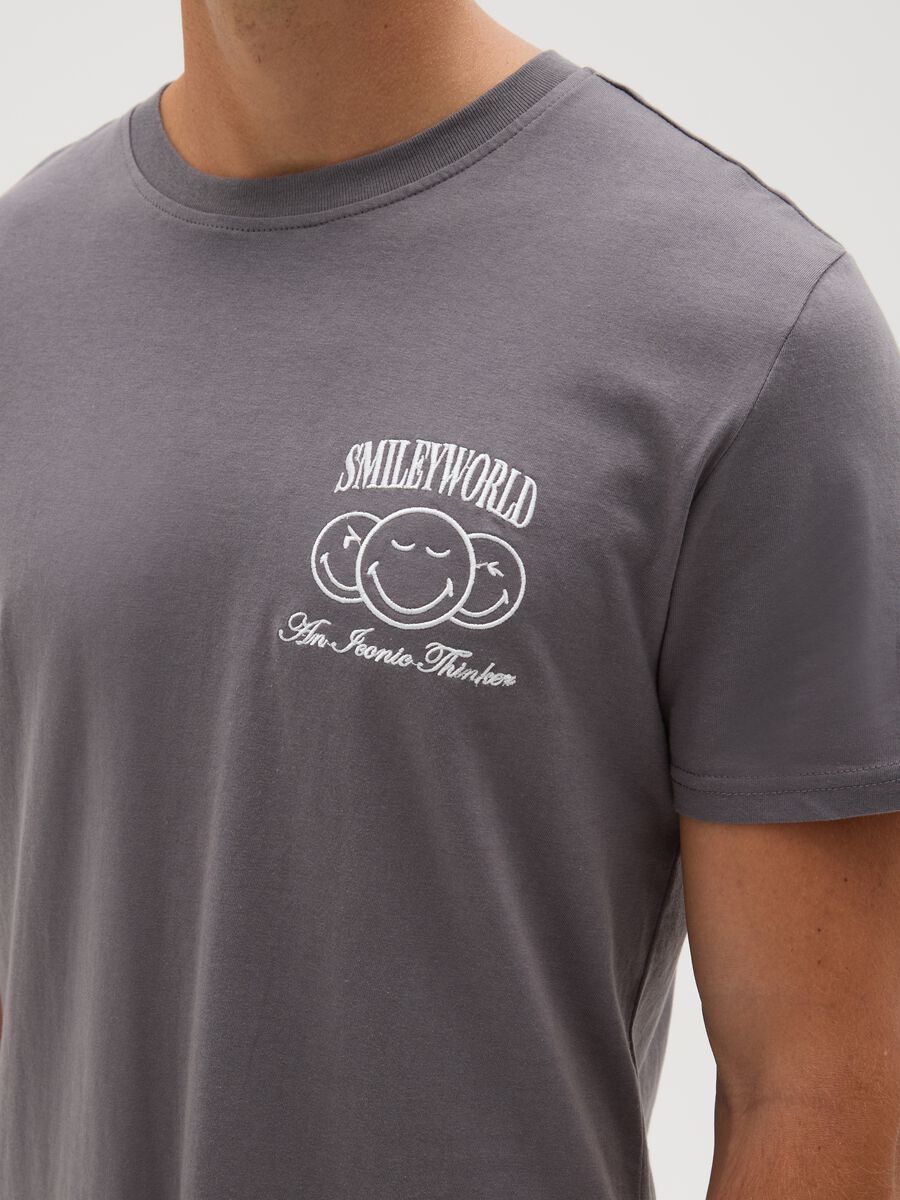 Men's grey cotton T-shirt, regular fit_2