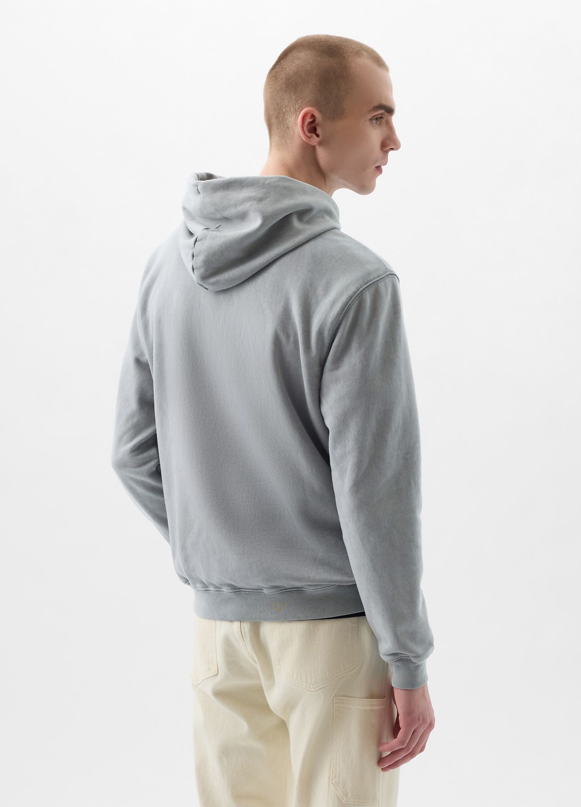 Hoodie with printed logo