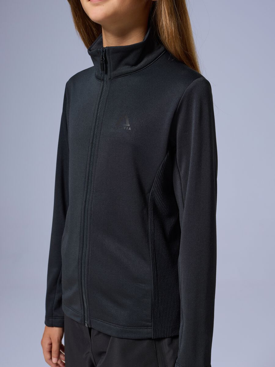 ALTAVIA FULL ZIP WAFFLE FLEECE WITH DEBORAH COMPAGNONI_3