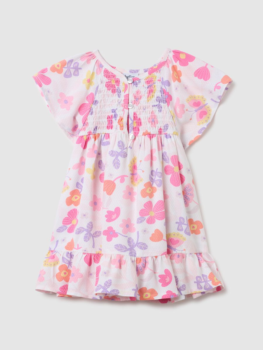 Abito da neonata multicolor regular fit con volant_0