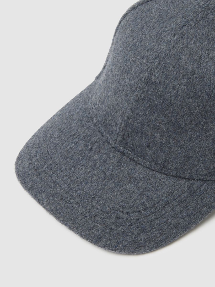 Cappello in misto lana grigio_1