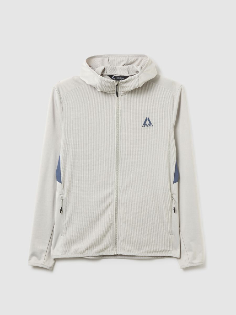 ALTAVIA WITH DEBORAH COMPAGNONI Hooded Full Zip Waffle Fleece_4