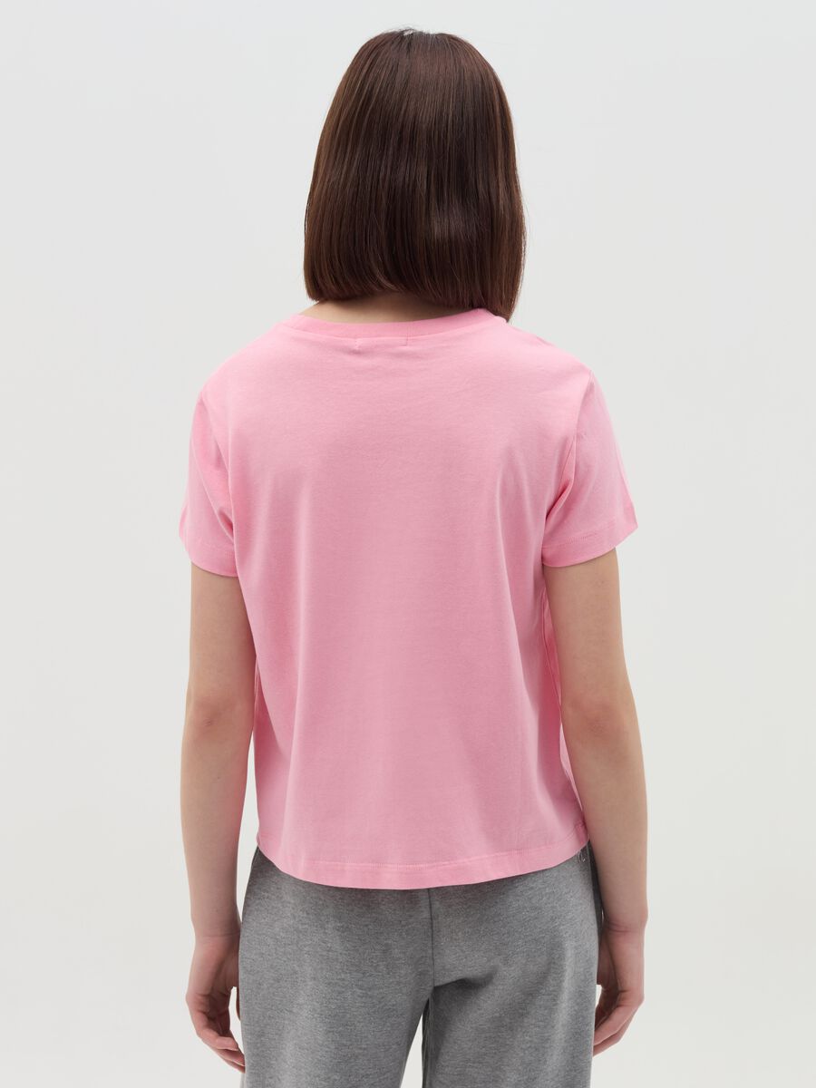 Cotton T-shirt with round neck_2