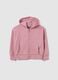 Pink pure cotton regular fit girls' sweatshirt_0